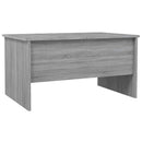 vidaXL szürke sonoma színű szerelt fa dohányzóasztal 80 x 50 x 42,5 cm