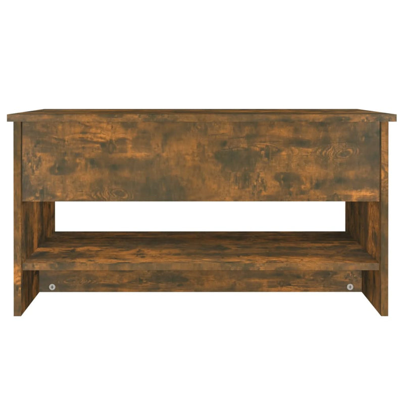 vidaXL füstös tölgy színű szerelt fa dohányzóasztal 80 x 50 x 40 cm