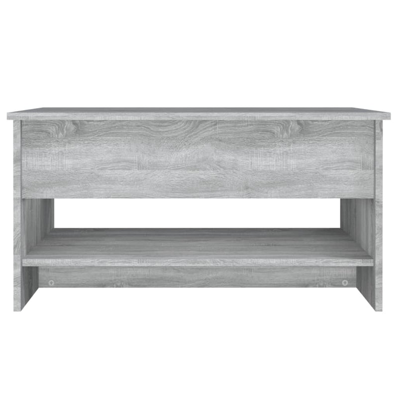 vidaXL szürke sonoma színű szerelt fa dohányzóasztal 80 x 50 x 40 cm