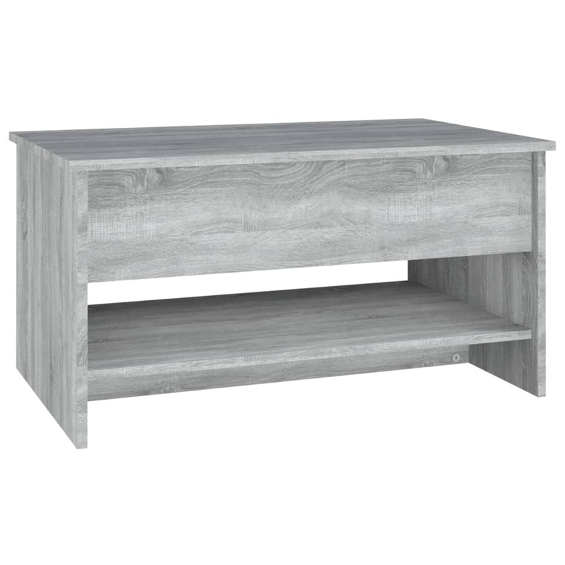 vidaXL szürke sonoma színű szerelt fa dohányzóasztal 80 x 50 x 40 cm