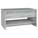 vidaXL szürke sonoma színű szerelt fa dohányzóasztal 80 x 50 x 40 cm