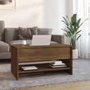 vidaXL barna tölgyszínű szerelt fa dohányzóasztal 80 x 50 x 40 cm