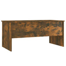 vidaXL füstös tölgy színű szerelt fa dohányzóasztal 102x50,5x46,5 cm