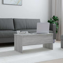 vidaXL szürke sonoma színű szerelt fa dohányzóasztal 102x50,5x46,5 cm
