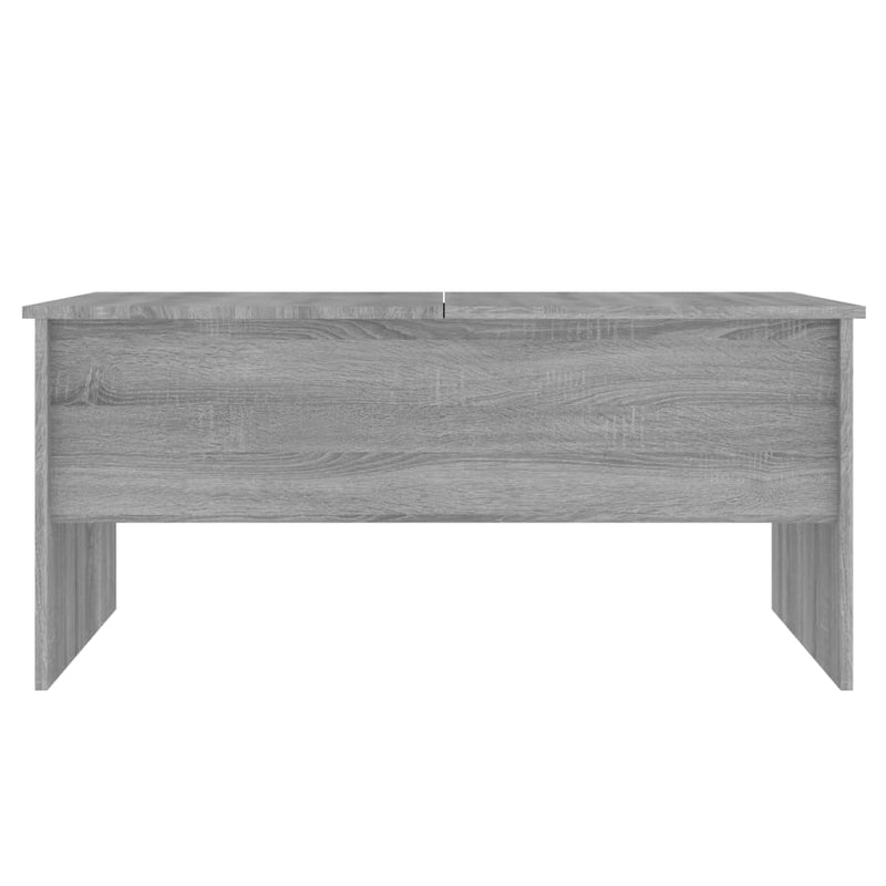 vidaXL szürke sonoma színű szerelt fa dohányzóasztal 102x50,5x46,5 cm