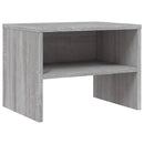 vidaXL 2 db szürke-sonoma színű szerelt fa éjjeliszekrény 40x30x30 cm