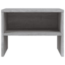 vidaXL 2 db szürke-sonoma színű szerelt fa éjjeliszekrény 40x30x30 cm