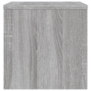 vidaXL 2 db szürke-sonoma színű szerelt fa éjjeliszekrény 40x30x30 cm