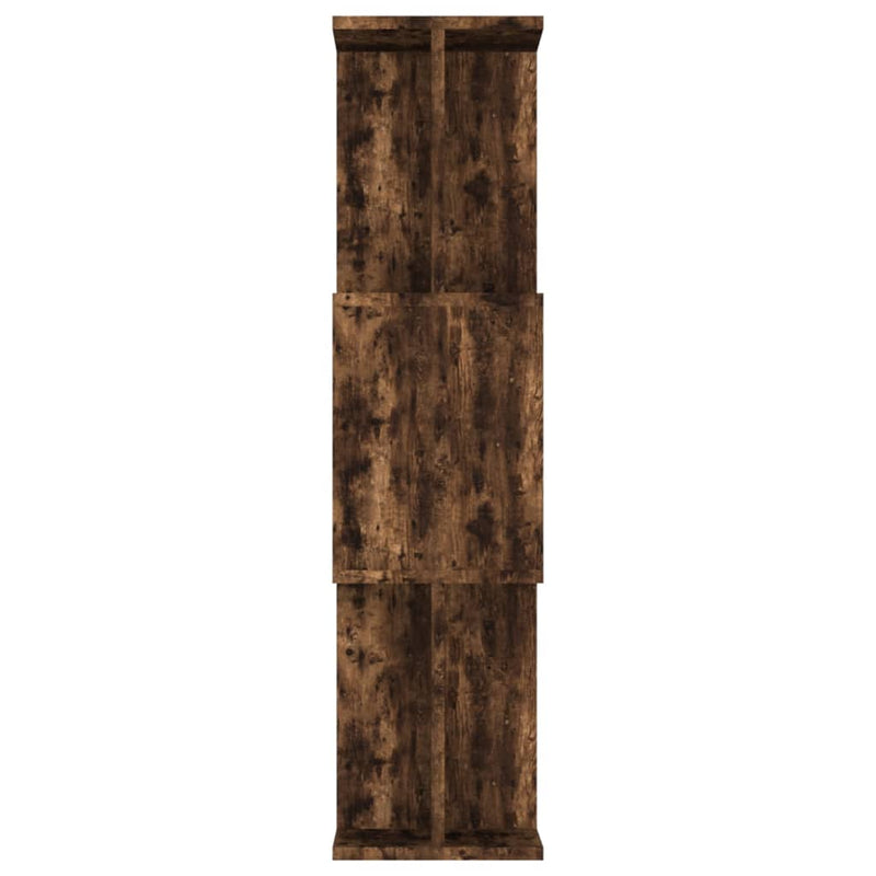 vidaXL füstös tölgy színű fa könyvszekrény/térelválasztó 80x24x96 cm