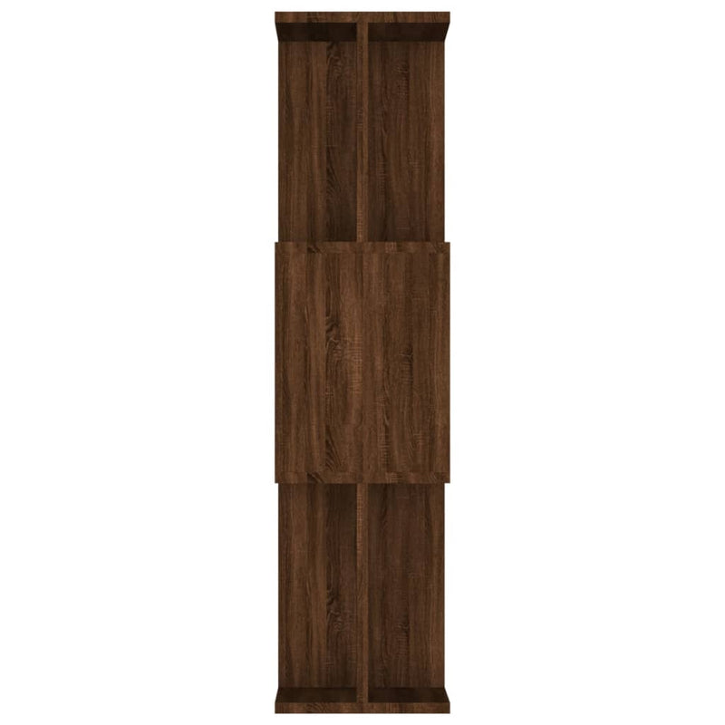 vidaXL füstös tölgy színű fa könyvszekrény/térelválasztó 80x24x96 cm