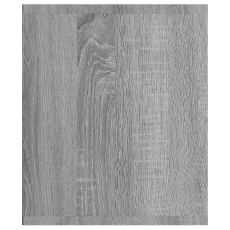 vidaXL szürke sonoma színű szerelt fa könyv-/TV-szekrény 36x30x143 cm