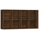vidaXL barna tölgyszínű szerelt fa könyv-/tálalószekrény 66x30x130 cm