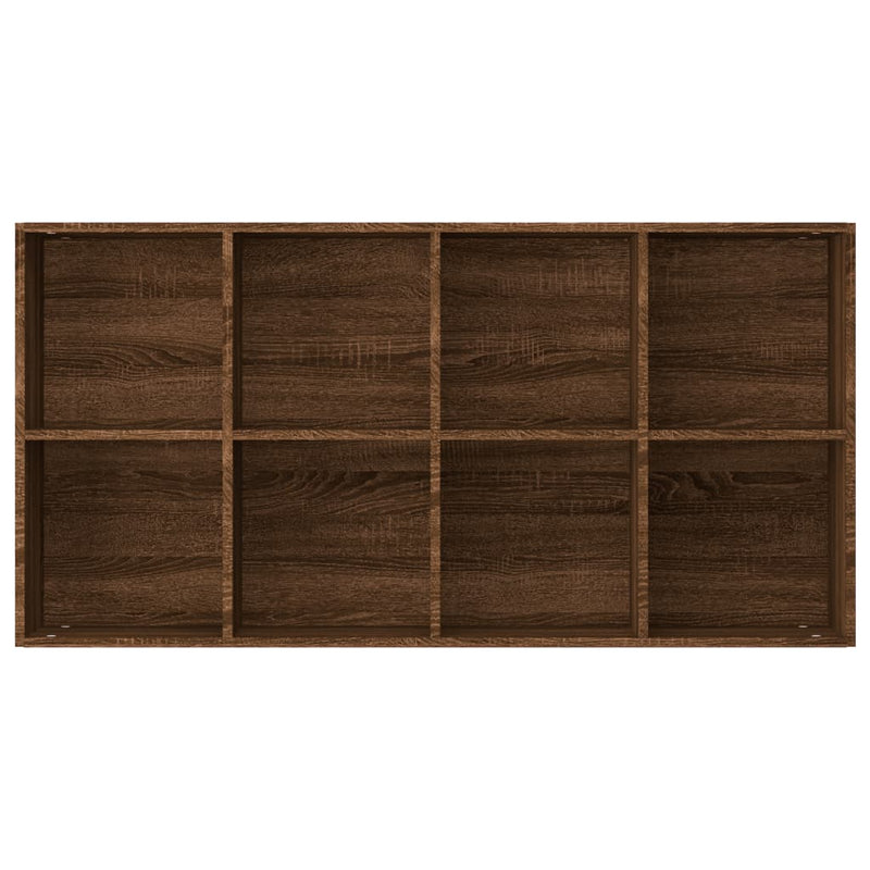 vidaXL barna tölgyszínű szerelt fa könyv-/tálalószekrény 66x30x130 cm