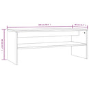vidaXL füstös tölgy színű szerelt fa dohányzóasztal 100 x 40 x 40 cm