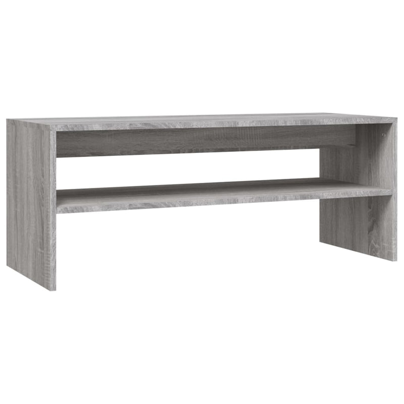 vidaXL szürke sonoma szerelt fa dohányzóasztal 100 x 40 x 40 cm