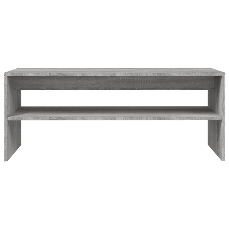 vidaXL szürke sonoma szerelt fa dohányzóasztal 100 x 40 x 40 cm