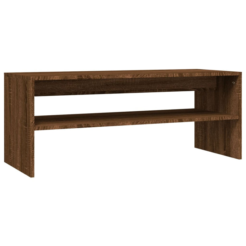 vidaXL barna tölgyszínű szerelt fa dohányzóasztal 100 x 40 x 40 cm