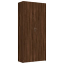 vidaXL barna tölgyszínű szerelt fa cipősszekrény 80 x 35,5 x 180 cm