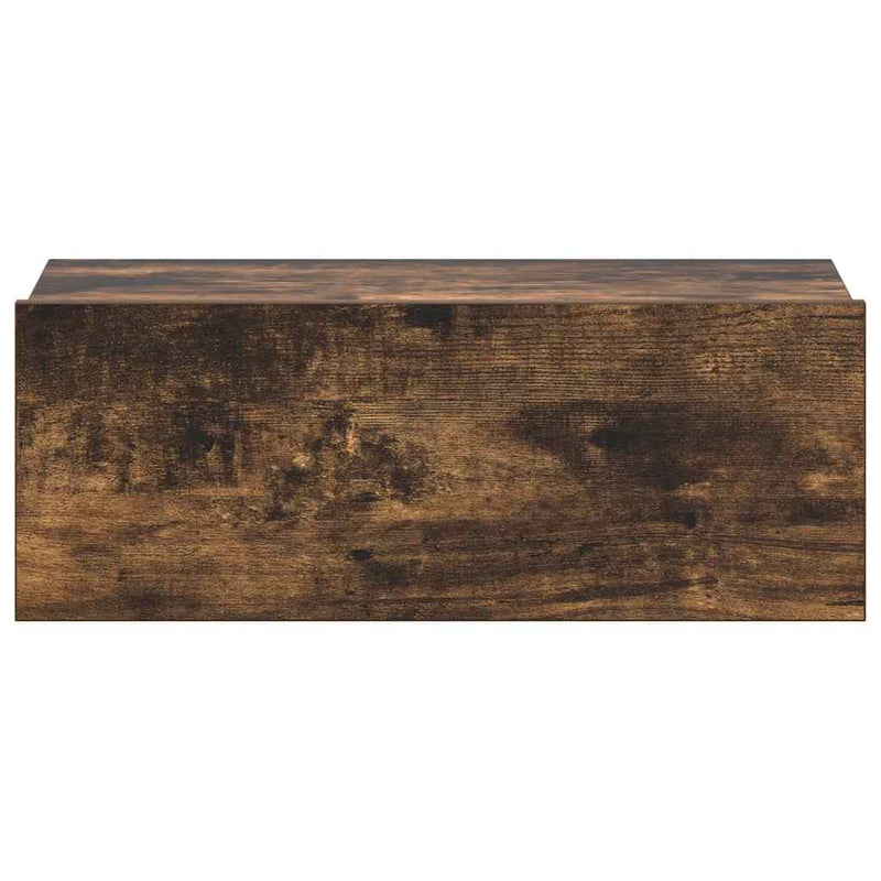 vidaXL 2 db füstös tölgy színű függő éjjeliszekrény 40 x 30 x 15 cm