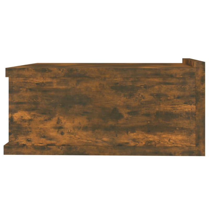 vidaXL 2 db füstös tölgy színű függő éjjeliszekrény 40 x 30 x 15 cm