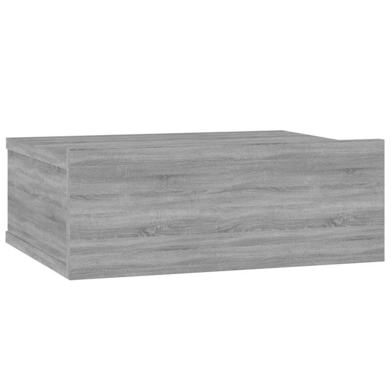 vidaXL szürke sonoma színű fa fali éjjeliszekrény 40 x 30 x 15 cm
