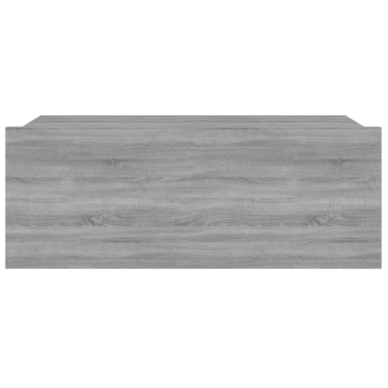 vidaXL szürke sonoma színű fa fali éjjeliszekrény 40 x 30 x 15 cm