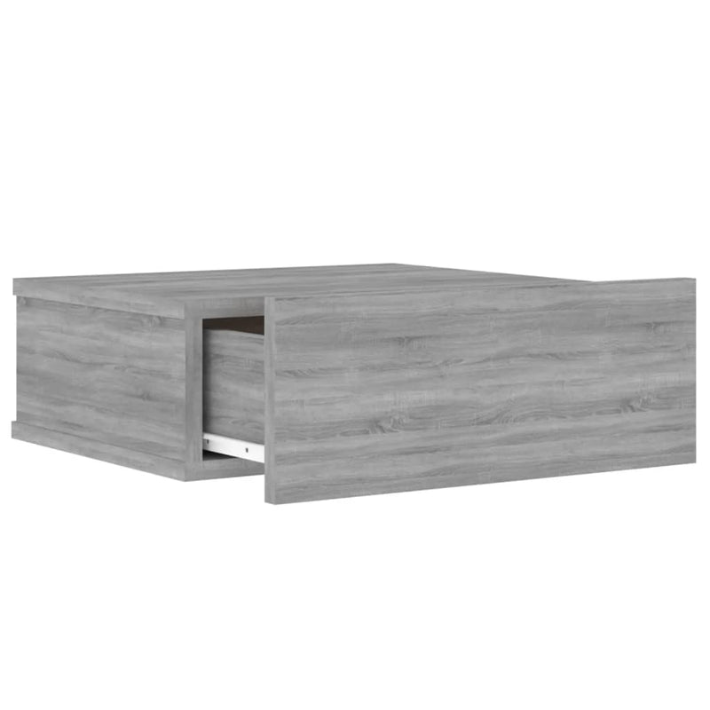vidaXL 2 db szürke-sonoma szerelt fa függő éjjeliszekrény 40x30x15 cm