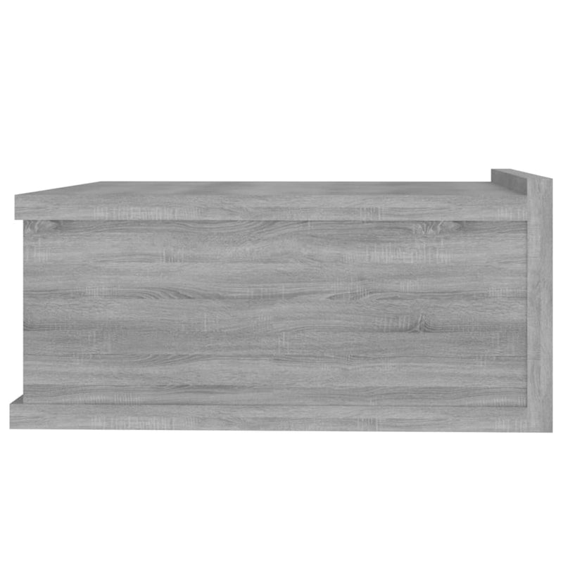 vidaXL 2 db szürke-sonoma szerelt fa függő éjjeliszekrény 40x30x15 cm
