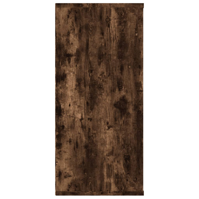 vidaXL füstös tölgy színű szerelt fa könyv-/tálalószekrény 66x30x98 cm