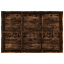 vidaXL füstös tölgy színű szerelt fa könyv-/tálalószekrény 66x30x98 cm