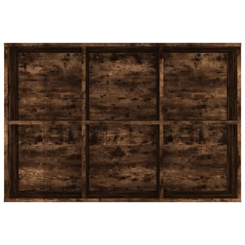 vidaXL füstös tölgy színű szerelt fa könyv-/tálalószekrény 66x30x98 cm