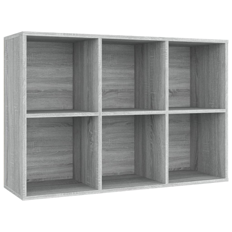 vidaXL szürke sonoma szerelt fa könyv-/tálalószekrény 66 x 30 x 98 cm
