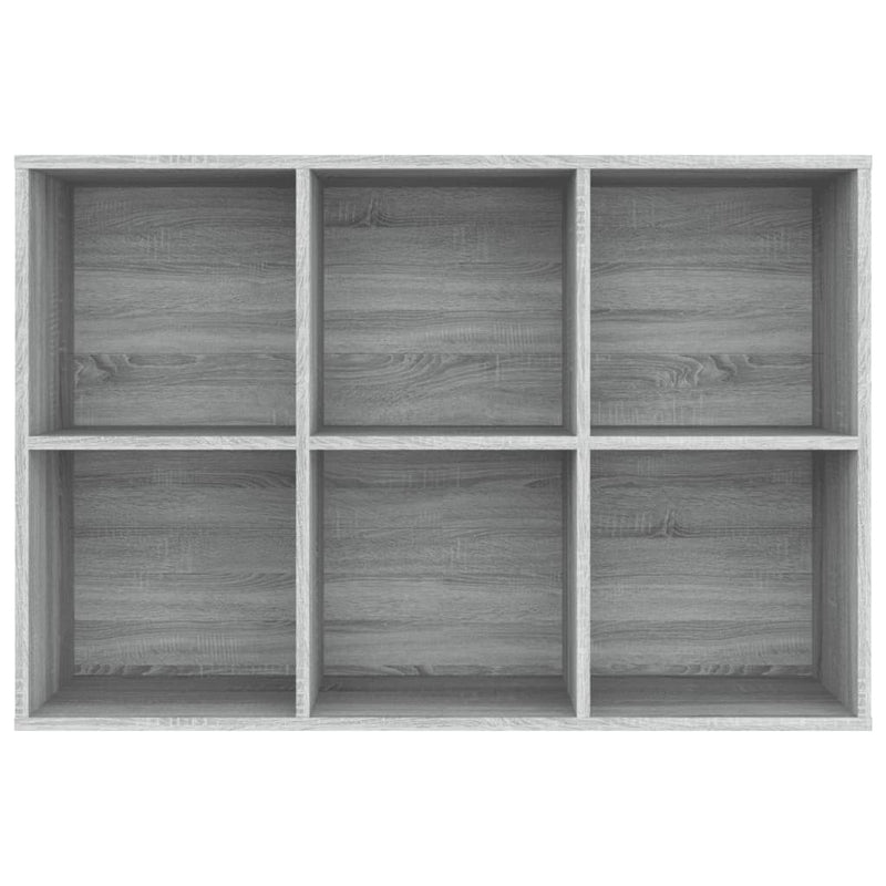 vidaXL szürke sonoma szerelt fa könyv-/tálalószekrény 66 x 30 x 98 cm
