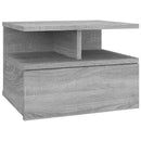 vidaXL 2 db szürke sonoma szerelt fa fali éjjeliszekrény 40x31x27 cm