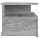 vidaXL 2 db szürke sonoma szerelt fa fali éjjeliszekrény 40x31x27 cm