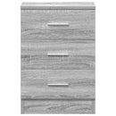 vidaXL szürke sonoma színű szerelt fa éjjeliszekrény 38 x 35 x 56 cm