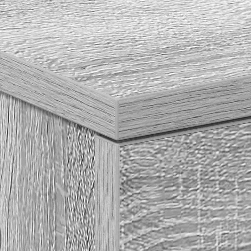 vidaXL 2 db szürke sonoma színű szerelt fa éjjeliszekrény 38x35x56 cm