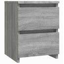 vidaXL 2 db szürke sonoma színű rétegelt fa éjjeliszekrény 30 x 30 x 40 cm