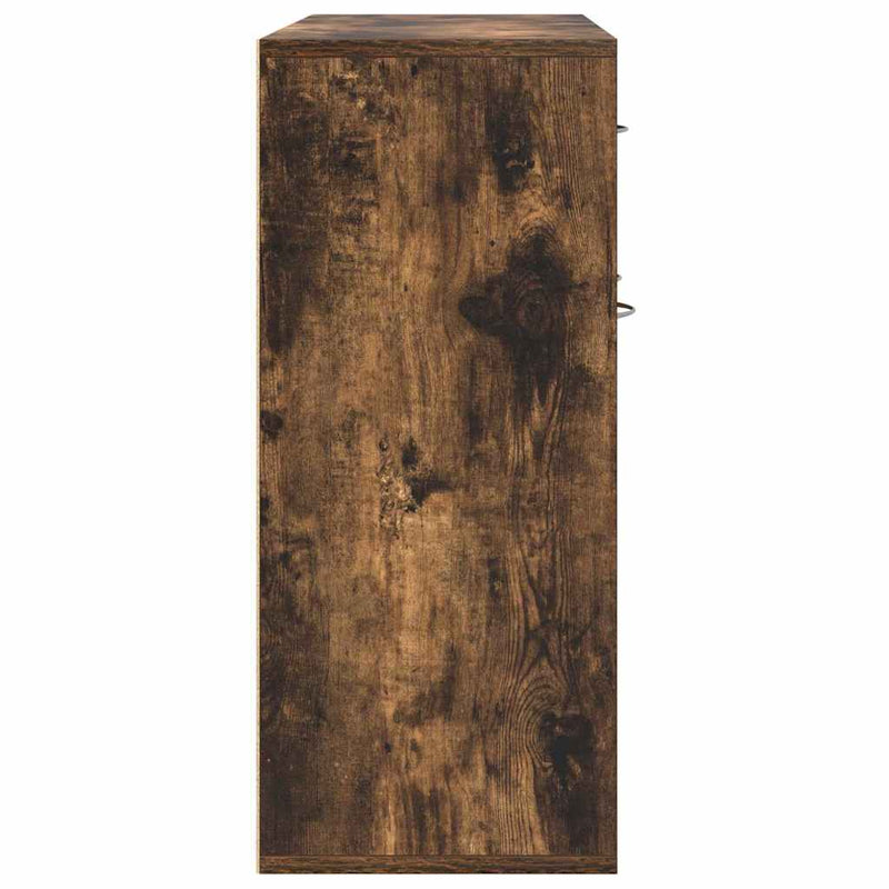 vidaXL füstös tölgy színű szerelt fa tálalószekrény 88x30x70 cm