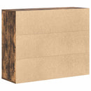 vidaXL füstös tölgy színű szerelt fa tálalószekrény 88x30x70 cm