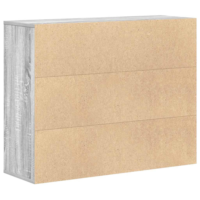 vidaXL szürke sonoma színű szerelt fa tálalószekrény 88x30x70 cm