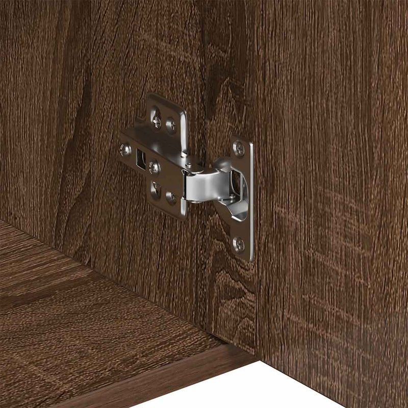 vidaXL barna tölgy színű szerelt fa tálalószekrény 88 x 30 x 70 cm