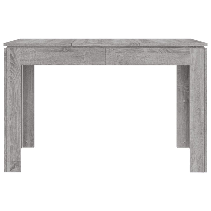 vidaXL szürke tölgy színű szerelt fa étkezőasztal 120 x 60 x 76 cm