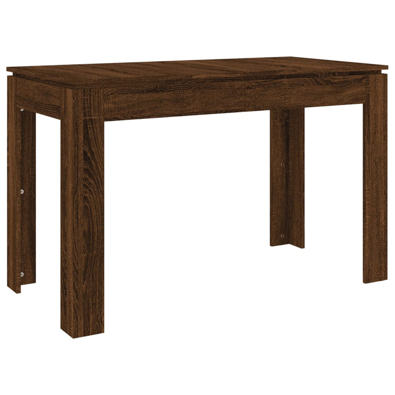 vidaXL barna tölgy színű szerelt fa étkezőasztal 120 x 60 x 75 cm