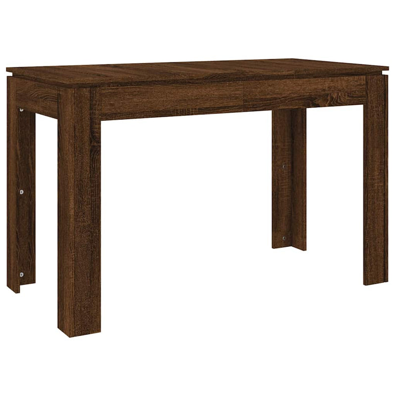 vidaXL barna tölgy színű szerelt fa étkezőasztal 120 x 60 x 75 cm