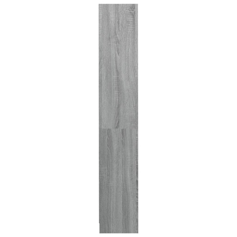 vidaXL 4 szintes szürke sonoma szerelt fa könyvszekrény 80x24x142 cm
