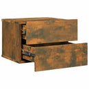 vidaXL füstös tölgy színű szerelt fa éjjeliszekrény 40 x 30 x 30 cm