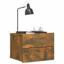 vidaXL 2 db füstös tölgy színű szerelt fa éjjeliszekrény 40x30x30 cm