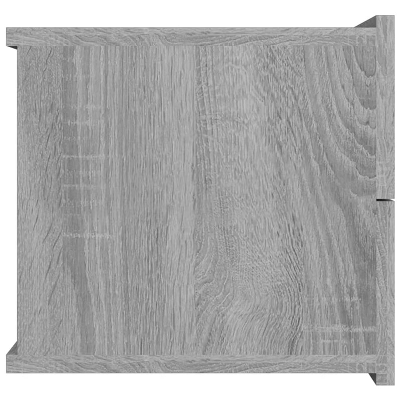 vidaXL szürke sonoma színű szerelt fa éjjeliszekrény 40 x 30 x 30 cm