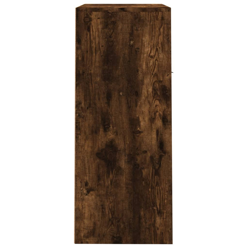 vidaXL füstös tölgy színű szerelt fa cipősszekrény 60 x 35 x 84 cm